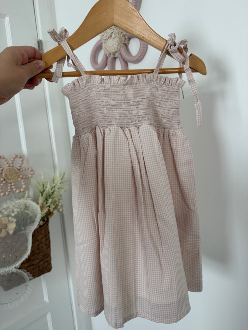 Jamie Kay Organic Cotton Eveleigh Dress- Mini Woven Gingham Violet Dress